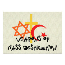 Armes de destruction massive invitation personnalisable