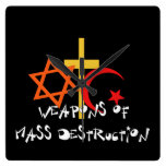 Armes de destruction massive pendule murale