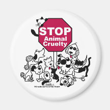Arrêtez la cruauté animale aimant