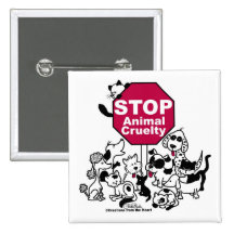Arrêtez la cruauté animale badge