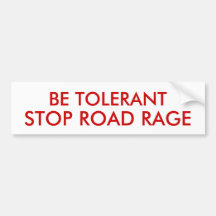 ARRÊTEZ LA RAGE DE ROUTE ADHÉSIFS POUR VOITURE