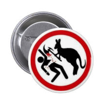 Arrêtez l'abattage de kangourou badge