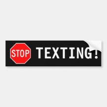 ARRÊTEZ LE SERVICE DE MINI-MESSAGES ! ADHÉSIF POUR VOITURE