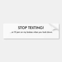 ARRÊTEZ LE SERVICE DE MINI-MESSAGES ! ,… ou je blo Adhésif Pour Voiture