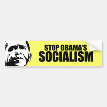 ARRÊTEZ LE SOCIALISME D'OBAMA ADHÉSIFS POUR VOITURE