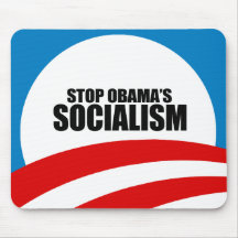 ARRÊTEZ LE SOCIALISME D'OBAMA TAPIS DE SOURIS