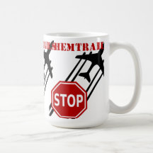 Arrêtez les chemtrails tasse