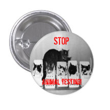 "ARRÊTEZ l'expérimentation animale ! Les "chats bo Badges