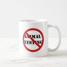 arrêtez l'expérimentation animale tasse à café