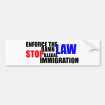arrêtez l'immigration illégale adhésifs pour voiture