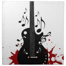 Arrière - plan abstrait de musique serviettes imprimées