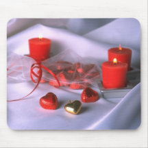 Arrière - plan de coeurs de mariage tapis de souris