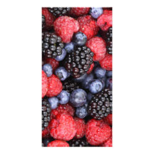 Arrière - plan de fruit de forêt cartes de vœux avec photo