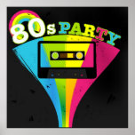 arrière - plan de la partie 80s affiches