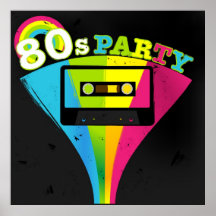 arrière - plan de la partie 80s affiches