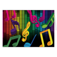 Arrière - plan de partie de musique cartes de vœux