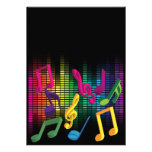 Arrière - plan de partie de musique cartons d'invitation