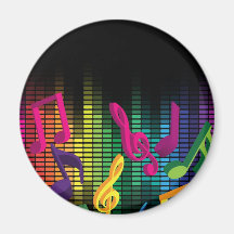 Arrière - plan de partie de musique aimants pour réfrigérateur
