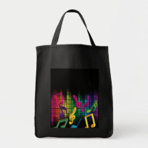 Arrière - plan de partie de musique sacs en toile