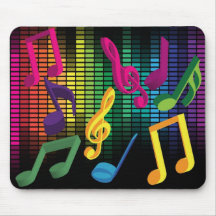 Arrière - plan de partie de musique tapis de souris