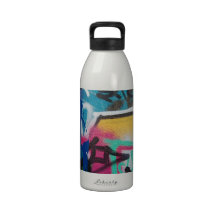 arrière - plan de tache de graffiti bouteilles d'eau