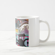 arrière - plan de tache de graffiti tasse