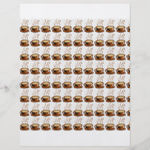 Arrière - plan de tasses de café prospectus customisé