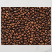 Arrière - plan des grains de café prospectus personnalisés