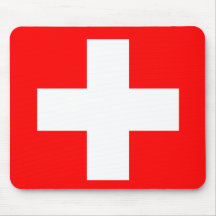 Arrière - plan Editable, le drapeau de la Suisse Tapis De Souris