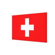 Arrière - plan Editable, le drapeau de la Suisse Impressions Sur Toile