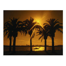 Arrière - plan tropical de ciel cartes postales