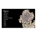 Arrière - plan vintage de grunge de rose de rose carte de visite
