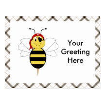 Arrr ! L'abeille gaffent la carte postale d'abeill
