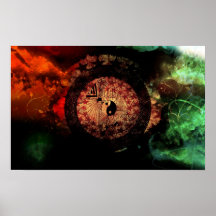 Art abstrait affiche