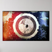 Art abstrait affiches