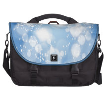 Art abstrait bleu-clair sac pour ordinateurs portables