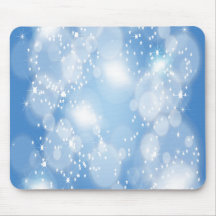 Art abstrait bleu-clair tapis de souris