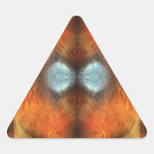 art abstrait coloré avec un signe de nature indien adhésif