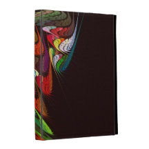 Art abstrait de caméléon étuis iPad folio