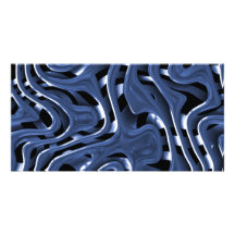 Art abstrait de chrome bleu de Swiryly Cartes Avec Photo