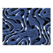 Art abstrait de chrome bleu de Swiryly Invitations
