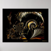 Art abstrait de Digitals d'affiche somptueux