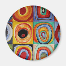 Art abstrait de Kandinsky Aimants