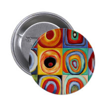 Art abstrait de Kandinsky Badge