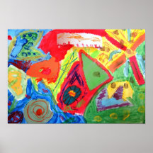 Art abstrait de Kandinsky Poster