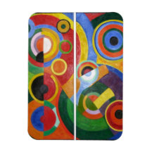 Art abstrait de Robert Delaunay Magnet En Vinyle