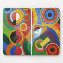 Art abstrait de Robert Delaunay Tapis De Souris