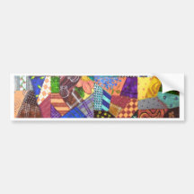 Art abstrait d'édredon de patchwork d'édredon fol  autocollant pour voiture
