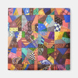 Art abstrait d'édredon de patchwork d'édredon fol  aimants