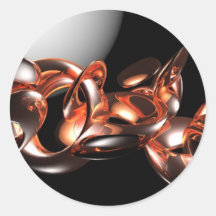 Art abstrait en verre des asteroïdes 3D Autocollants